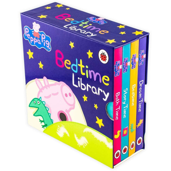 Peppa Pig 4 Board Books Set Bedtime Library Collection Board Book